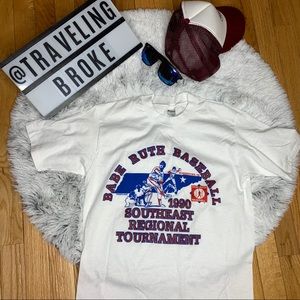 ⚾️ VTG 1990 Babe Ruth Baseball Southeastern Tee